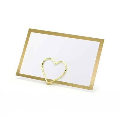 Picture of PLACE CARDS GOLD FRAME 9.5X5.5CM